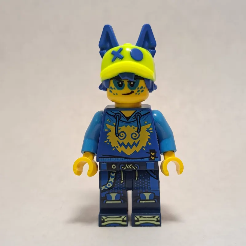 Logan, Vibrant Yellow Cap with Cat Ears