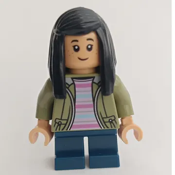 Cho Chang, Short Legs, Olive Green Jacket