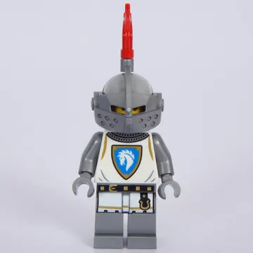 Knight, Female, White Tunic, Helmet with Red Plume