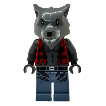 Werewolf, Torn Red Flannel Shirt, Sand Blue Legs