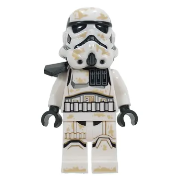 Sandtrooper, Black Pauldron, Sienna Brown Head