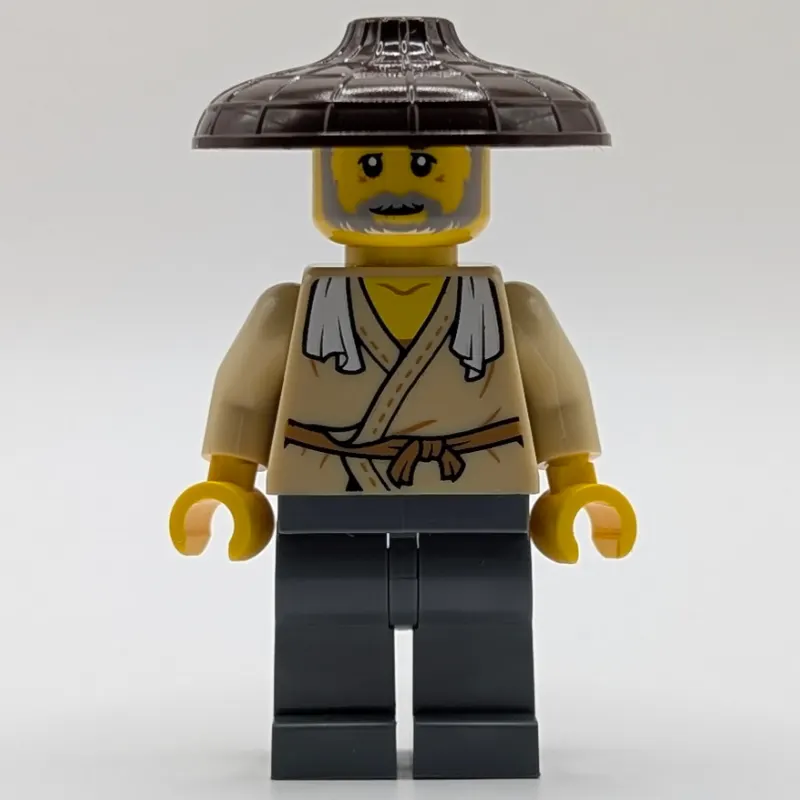 Tan Robes, Dark Bluish Grey Legs, Dark Brown Hat
