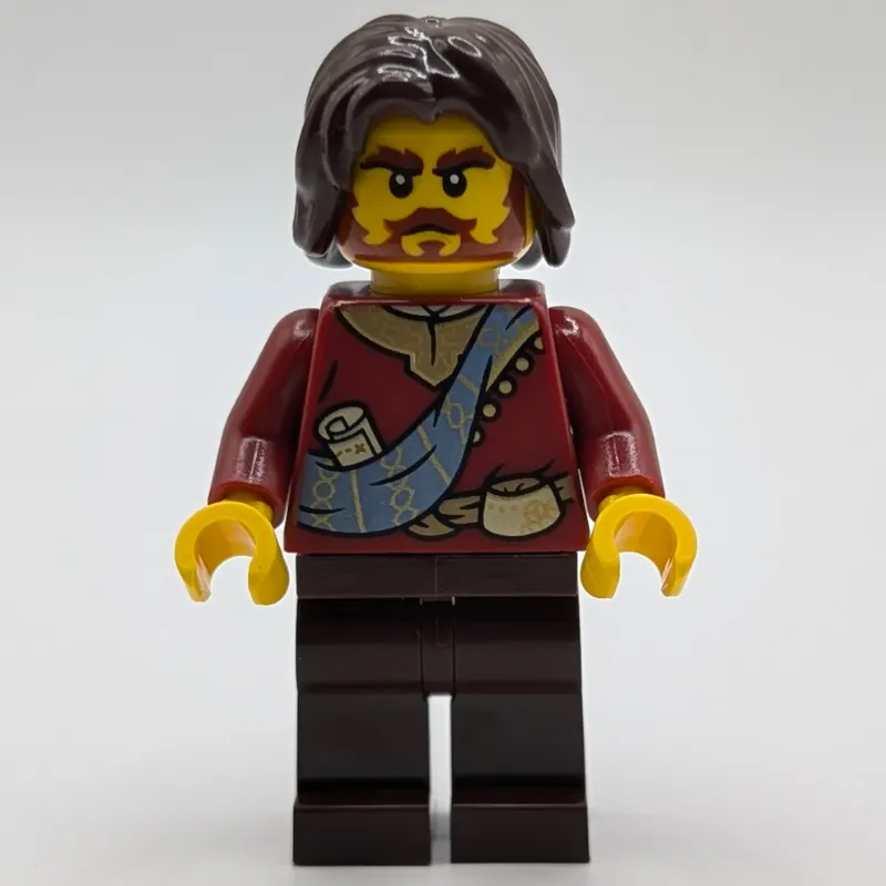 Dark Red Robes, Dark Brown Legs, Dark Brown Hair