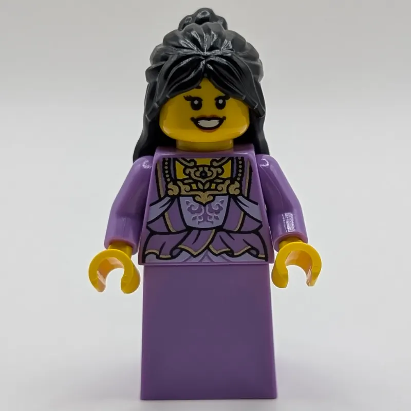 Medium Lavender Dress, Black Hair