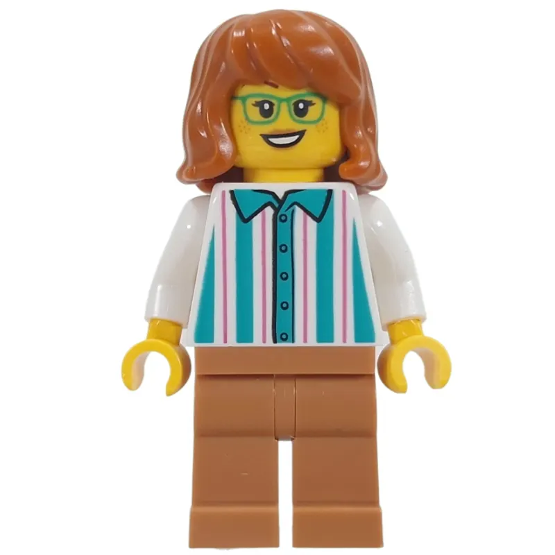 Ice Cream Server, White Shirt, Medium Nougat Legs, Dark Orange Hair
