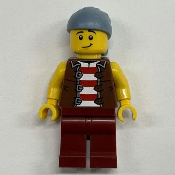 Sailor, Dark Red Legs, Sand Blue Bandana