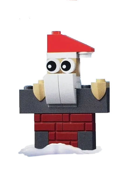 Santa In A Chimney