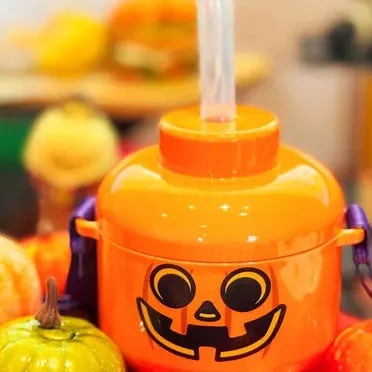 Lanyard with Tumbler - Pumpkin