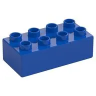 Duplo Brick 2 x 4 with 'LIFT' and Red Up Arrow Print