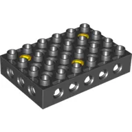 Duplo Toolo Brick 4 x 6 with Holes on Sides and Top and 3 Screws in Top