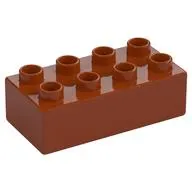 Duplo Brick 2 x 4 with Stone Wall Print