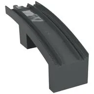 Duplo Train Track Bridge Middle Section, New Style Half Arch With Mid-Support