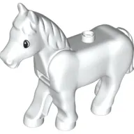 Duplo Animal Horse with One Stud and Moveable Head, Eyes Print