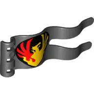 Duplo Flag Wavy 2 x 5 with Red Phoenix and Yellow Fire Print