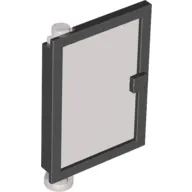 Door 1 x 4 x 5 Left with Trans-Brown Glass