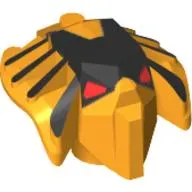 Minifig Head Special, Toa Mahri Hewkii / Jaller Head with Red Eyes (Hewki)