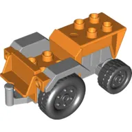 Duplo Tractor with Light Bluish Gray Engine and Fenders