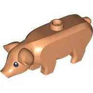 Animal, Pig, Large with Black Eyes and White Pupils Print