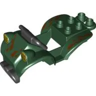 Duplo Quad Bike Top 4 x 8 x 2 with Black Handlebars and Mud Spots Print