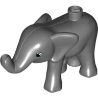 Duplo Animal Elephant Baby Walking, Left Front Foot Forward