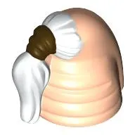 Head Top, Cerean Skull Top with White Ponytail Hair Print (Ki-Adi-Mundi)