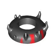 Head Top Zabrak Horns with Red Print (Darth Maul)