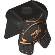 Minifig Neckwear Armor Breastplate with Leg Protection, Kingdoms Dragon Head and Belt Print