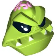 Minifig Head Special, Alien with 4 Fangs and Brain Tissue Print