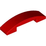 Brick Curved 4 x 1 Double with No Studs with print
