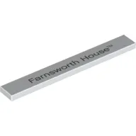 Tile 1 x 8 with "Farnsworth House" Print