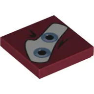 Tile 2 x 2 with Blue Eyes on White Background Print
