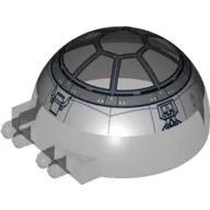 Windscreen 6 x 6 x 3 Canopy Half Sphere with Dual 2 Fingers and Tie-Fighter Print