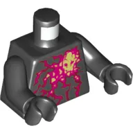 Torso Red Energy Print (NRG Cole), Black Arms and Hands