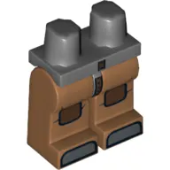 Hips and Medium Nougat Legs with Reddish Brown Kneepads Print