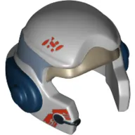 Helmet Rebel with Check Protectors with A-wing Pilot Snad Blue Band Print