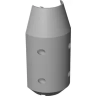 Tipper Drum 3 x 6 x 10 Cement Mixer Half with 4 Technic Pin Holes