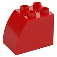 Duplo Brick 2 x 3 x 2 with Curved Top