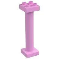 Duplo Support Column 2 x 2 x 6 Round with Open Latticed Back
