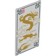 Glass for Window 1 x 4 x 6 with Dragon Print
