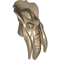 Minifig Head Special, Geonosian with Black Eyes, Nose and Mouth Print (Poggle the Lesser)