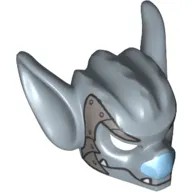 Mask Bat with Fangs and Blue Nose and Armor Plate Print