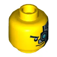 Minifig Head Zane, Cyborg Armour Print