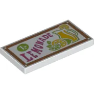 Tile 2 x 4 with 'LEMONADE' Sign Print