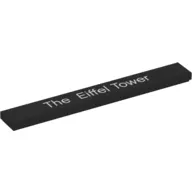 Tile 1 x 8 with "The Eiffel Tower" Print (Set 21019)
