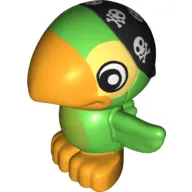 Duplo Animal Parrot with Bandanna Print