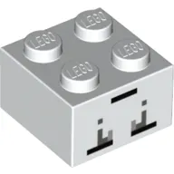 Brick 2 x 2 with Minecraft Micro Mob Ghast Print