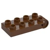 Duplo Plate 2 x 5 with 8 Studs and Hinge