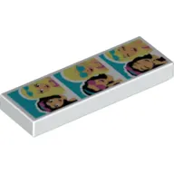Tile 1 x 3 with 3 Friends Photos Print