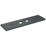 Vehicle Base, Train 6 x 24 with Two 2 x 2 Openings and 3 Round Holes Each End, Reinforced on Bottom Side