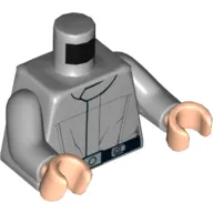 Torso Imperial Crew Uniform with Black Belt Print, Light Bluish Gray Arms, Light Nougat Hands
